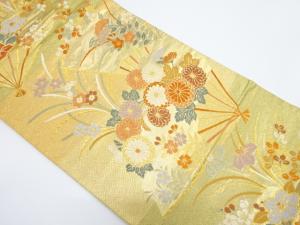 リサイクル 華扇模様織り出し袋帯